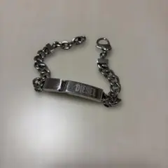 DIESEL シルバー チェーンブレスレット