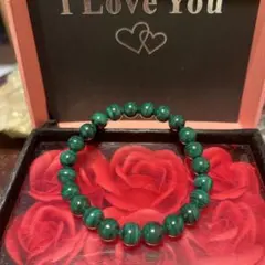 天然石ブレスレット　マラカイト　高品質