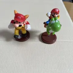 マリオ ハチマリオ ヨッシー フィギュア 2体セット　チョコエッグ