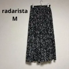radarista レディース　ロング　フレア　スカート　ブラック　サイズM