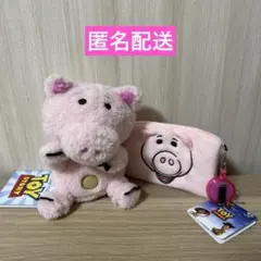 ☆匿名配送☆ 2点 ハム ひょこぴょこぬいぐるみ＆リール付フェイスパスケース