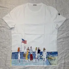 【美品】モンクレール 半袖グラフィックプリンTシャツ 白 ウィメンズL-XLのサムネイル