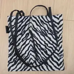 ゼブラ柄　トートバッグ