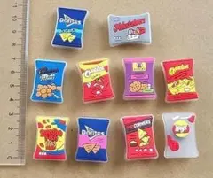 クロックス ジビッツ アクセサリー SNACK スナック お菓子.10点セット
