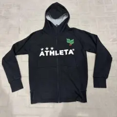 ATHLETA アスレタ ジップアップパーカー ブラック Sサイズ