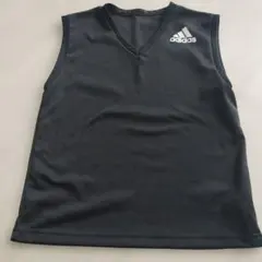 adidas ブラック ノースリーブタンクトップ 150