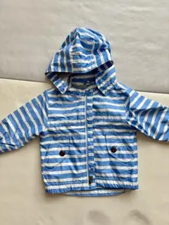 Baby Gap ウインドブレーカー ボーダー 帽子取り外し可能 80cm
