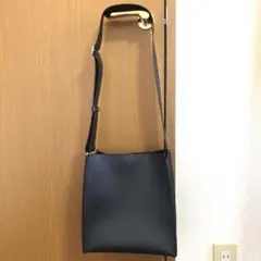しまむら×MUMU ワンハンドルショルダーバッグ黒 太ベルト