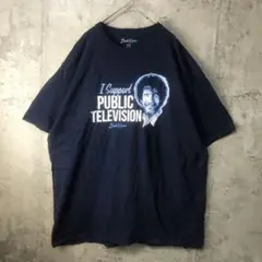 B2021古着　Tシャツ 紺　90s Y2K