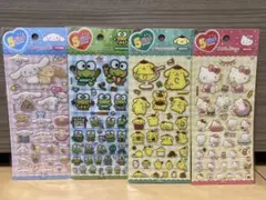 【海外正規品】サンリオキャラクターズ ５サイズステッカー ぷっくりシール ４種