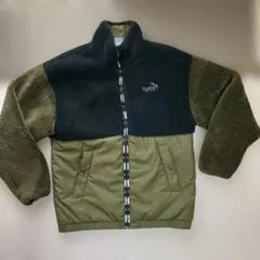 PUMA ボア・フリースジャケット 黒・オリーブ　Lサイズ　メンズ
