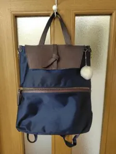 カナナプロジェクト スエード リュック 多収納 軽量 マザーズバッグ A4 