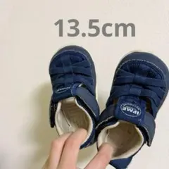 【美品】IFMEネイビー サンダル 13.5cm ネイビー