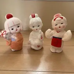 日本人形 3体セット 陶器製 - メルカリ