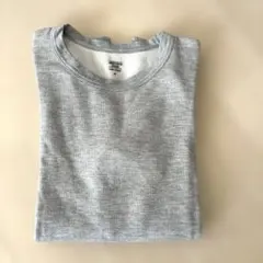 サーマルグレーHEATTECH 長袖カットソー Mサイズ エクストラウォーム