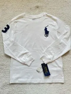 Ralph Lauren 新品タグ付き白長袖Tシャツ 120サイズ6ラルフ