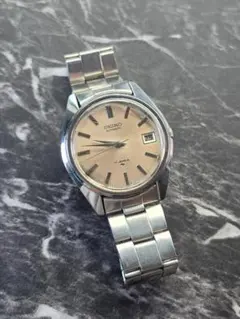SEIKO○7005○日差30秒○ピンク文字盤○当時物プラ風防○自動巻○稼働 