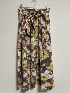 ROPÉ PICNIC 花柄フレアロングスカート