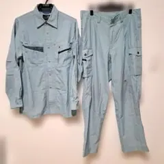 WORKBOX 作業服上下 L W88 アースグリーン 7063 7066のサムネイル