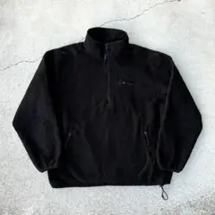 L.L.Bean ヴィンテージ 古着 ハーフジップ フリースジャケット XL 黒