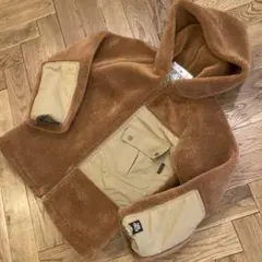 GROOVYCOLORS ボアブルゾン　140 フィス　デニム&ダンガリー