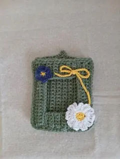 かぎ針編み カードケース　ハンドメイド