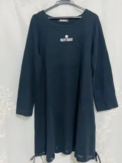 MARY QUANT ブラック 長袖ワンピース M