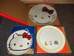 送料込)キティちゃん  ミッフィー 皿  3枚セット