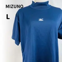 ミズノ MIZUNO tシャツ 半袖 ブルー 無地 定番 L スポーツ 薄地