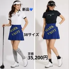 早い者勝ち！ MARK&LONA レディース ゴルフスカート ホワイト - メルカリ