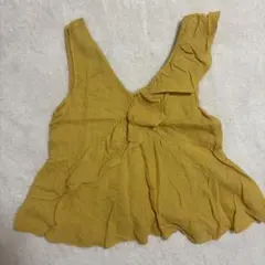 ZARA イエロー ノースリーブ チュニック Sのサムネイル