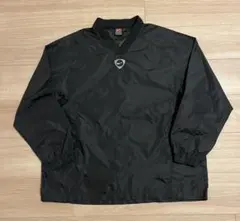 90s NIKE センター スウォッシュ ナイロン ブラック L