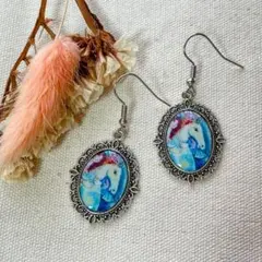 【イヤリング変更OK】シャガール《馬の上に乗った女》｜幻想と愛の世界