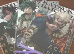 最強ガチャステーション　ヒロアカ クリアファイル　轟 爆豪 緑谷　3種　コンプ