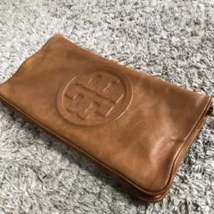 極美品トリーバーチ　ショルダーバッグ　2way エンボスロゴ　チェーン　ブラウン