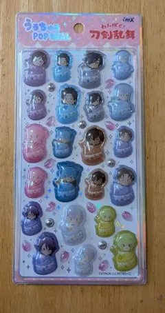★未使用★ うるちゅる ポップシール「わんぱく！刀剣乱舞/マカロン」