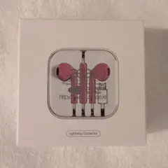 Lightningコネクタ対応 有線イヤホン ピンク - メルカリ