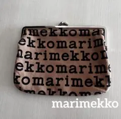 《marimekko　ポーチ》がま口　ロゴ　レア