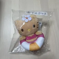 未開封品(ハガレあり)□浮き輪ハイビスカスキティ/ぬいぐるみ