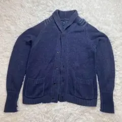 GAPショールカラーカーディガン　ネイビー　XL ビックサイズ　古着のサムネイル