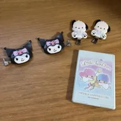 ヘアクリップ ピン ピン留め マイメロ クロミ ポチャッコ キキララ サンリオ