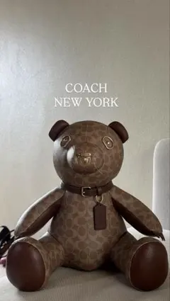 【極美品】COACH シグネチャー ベア ぬいぐるみのサムネイル