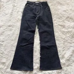 moussy マウジー　MVS FLARE フレアデニム　25　濃紺