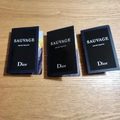 Dior ディオール　SAUVAGE オードゥ トワレ サンプル3個セットのサムネイル
