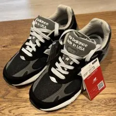 新品 New Balance 993 25.5 ブラック/グレー スニーカー
