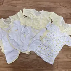 【美品※未使用含※】新生児肌着セット　短肌着・長肌着・コンビ肌着　7枚