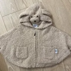 gelato pique クマフード付きポンチョ