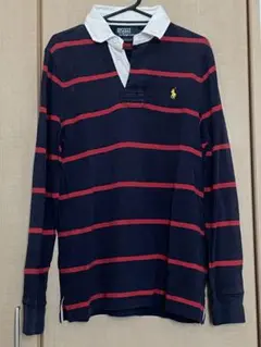 Polo by Ralph Lauren 長袖ポロシャツ  ネイビー/レッド