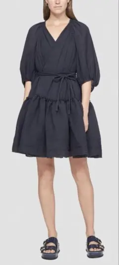 31Phillip Lim❤️定価13万❤️ボイルラップドレス❤️黒