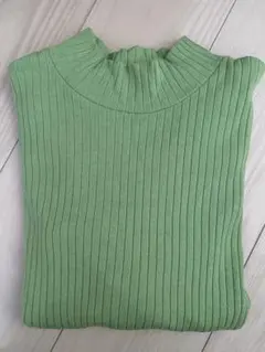 新品☆マーキーズカルミア☆ボトルネック リブニット☆ハイネック☆キミドリ☆大人